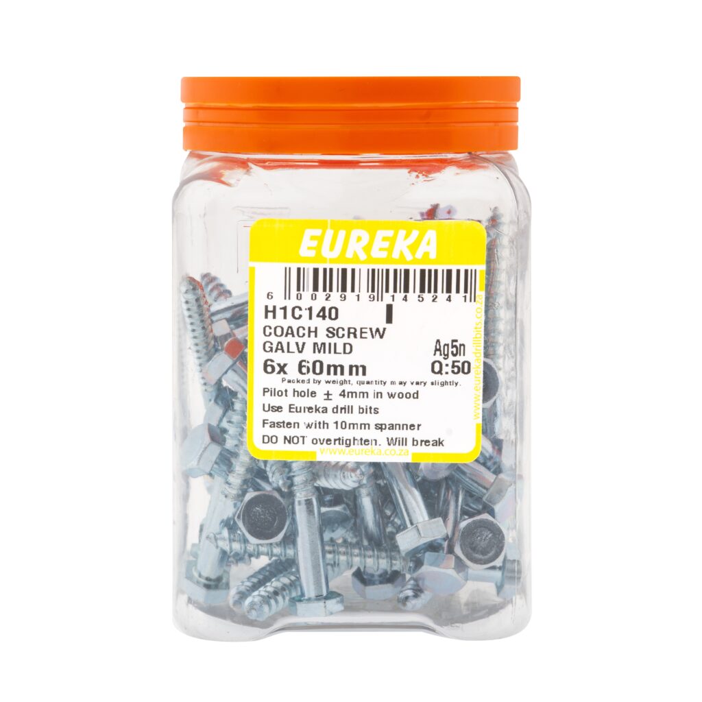 Coach Screw Galv Mild 6X60Mm Q.50