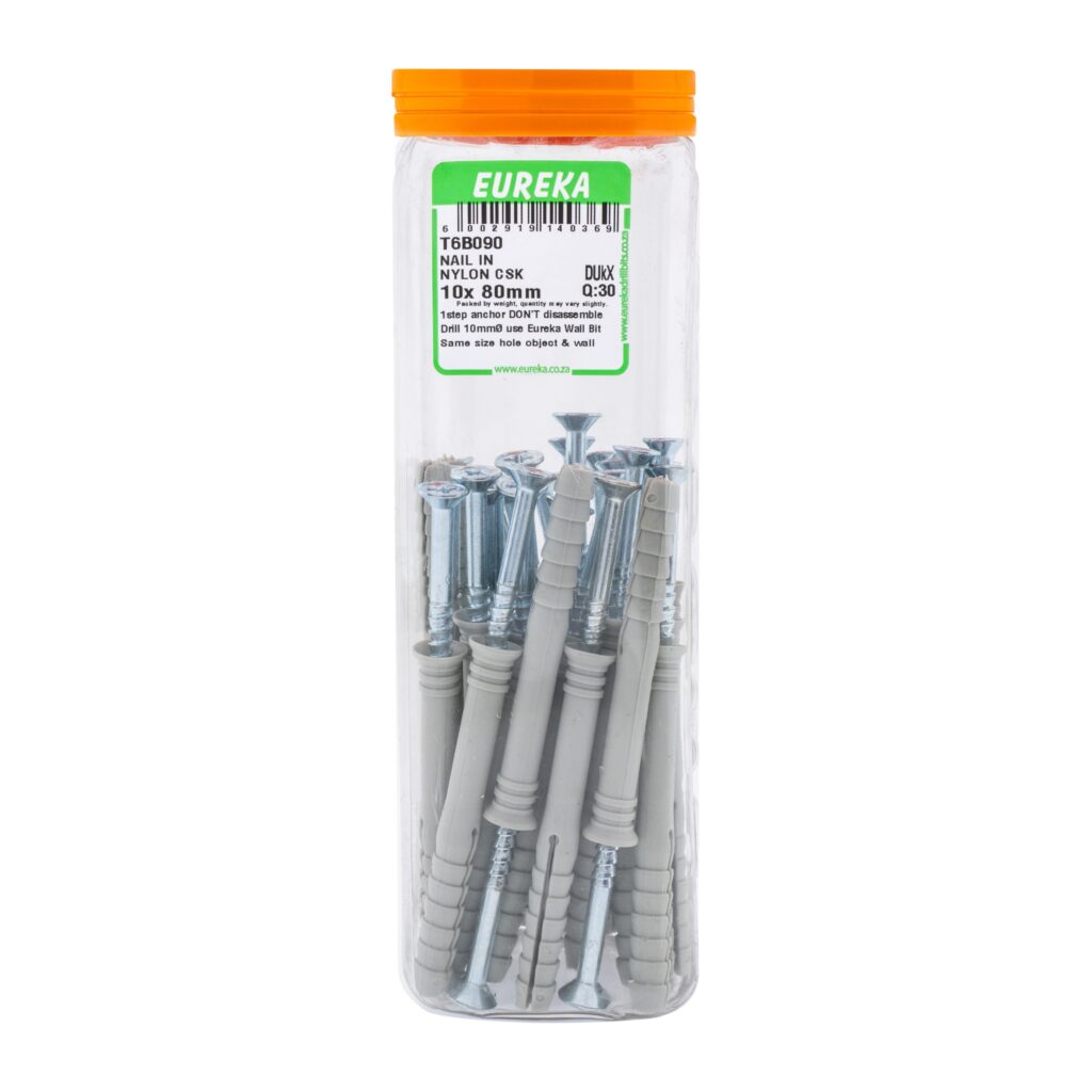 Nail In Nylon Csk 10X80Mm Q.30
