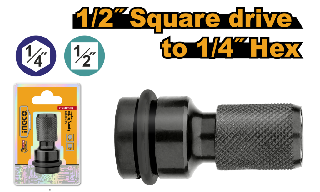 Ingco Adaptor 1/2Sq To 1/4Hex
