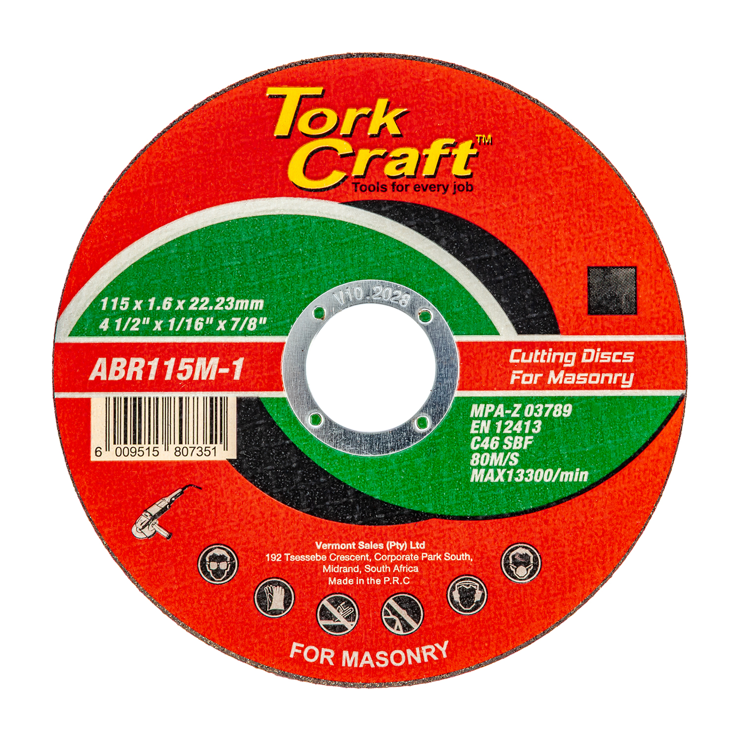 Cutting Disc S/Masonary 115Mm