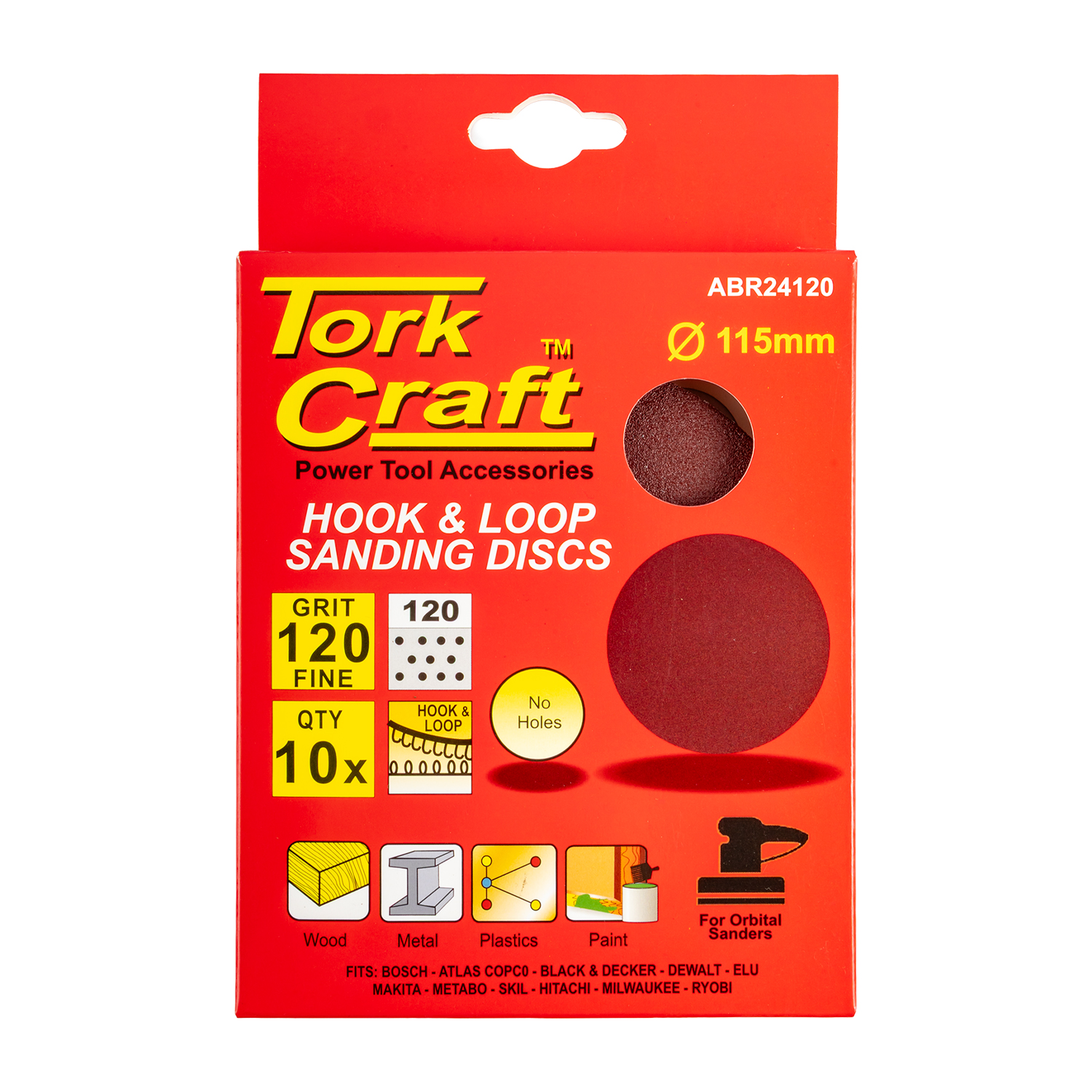 Sanding Disc 115Mm 120G Velcro