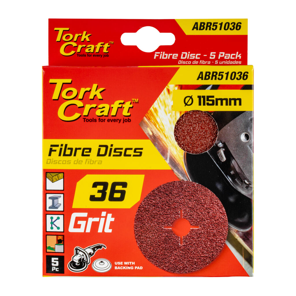 Fibre Disc 115Mm 36 Grit (5)