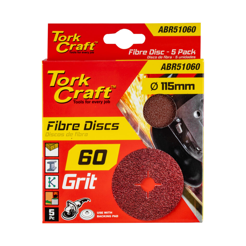 Fibre Disc 115Mm 60 Grit (5)