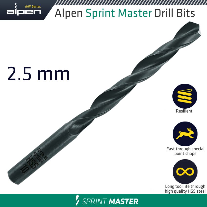 Alpen Hss Sprint Master2.5Mm
