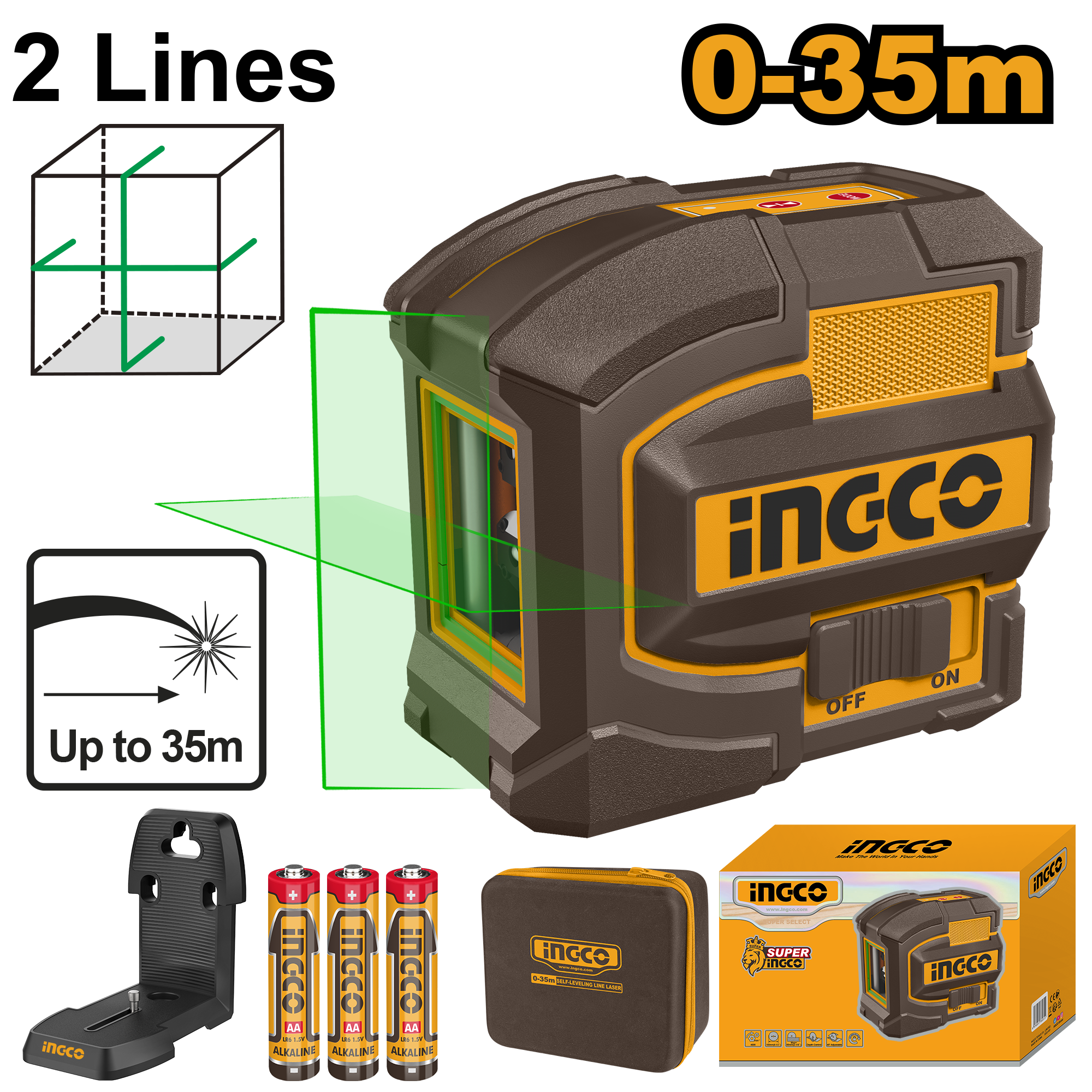 Ingco Level Laser Grn S/Level