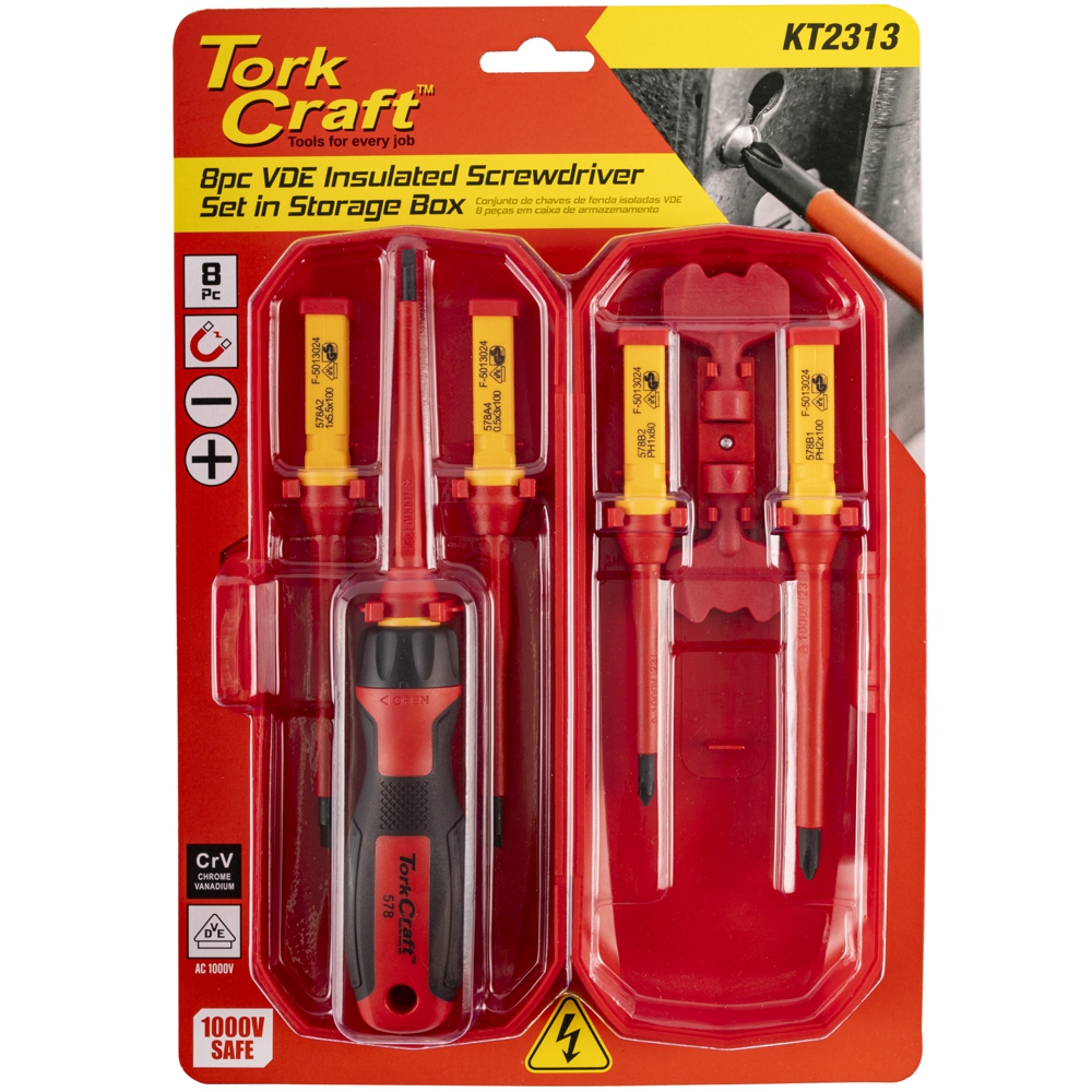 8Pc Screwdriver Set Vde Insulated