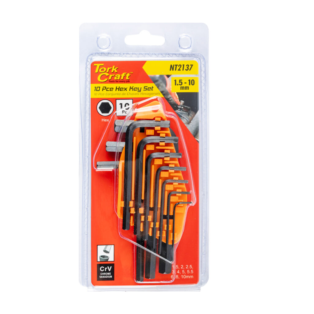 Hex Key Set 10Pc 1.5-10Mm