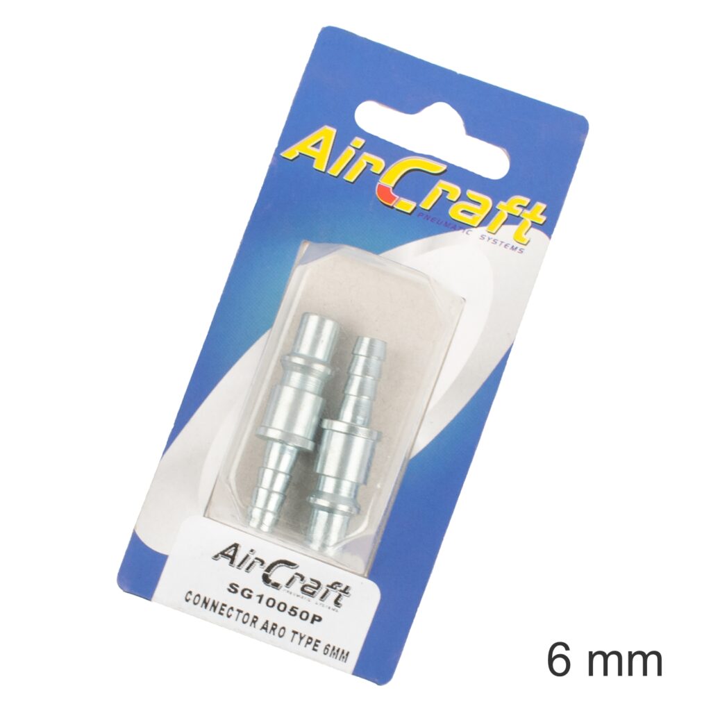 Connector Aro Type 6Mm Hosetail 2Pc