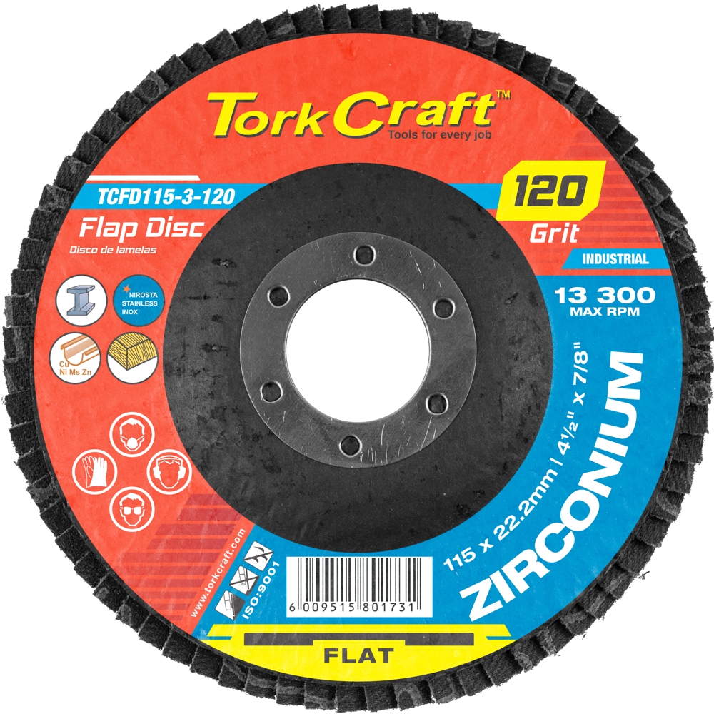 Flap Disc Zirc 115Mm 120G