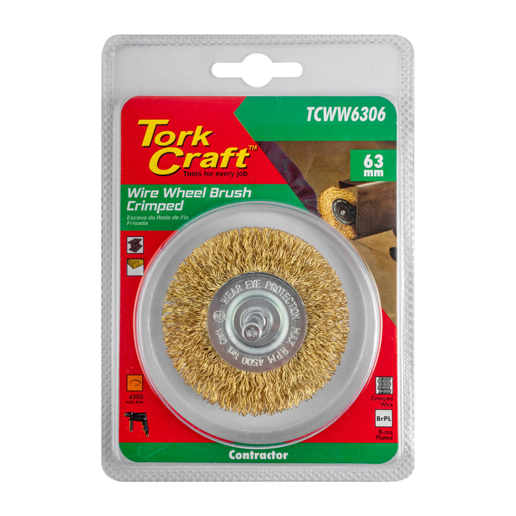 Wire Wheel Brush 63X6Mm Shaft