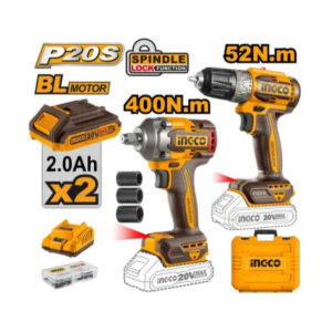 Ingco Drill+Wrench Combo 20V