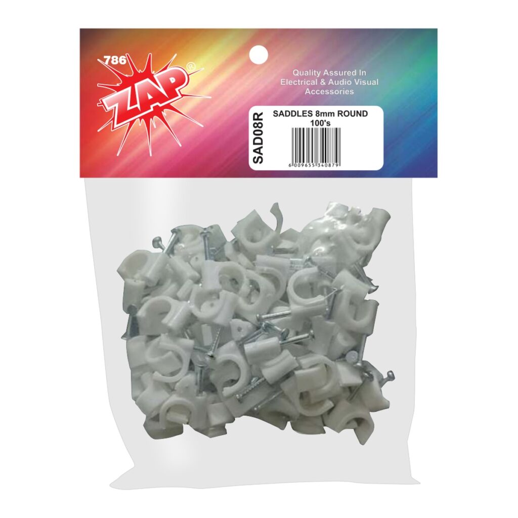 Cable Clip 12Mm Flat (100)