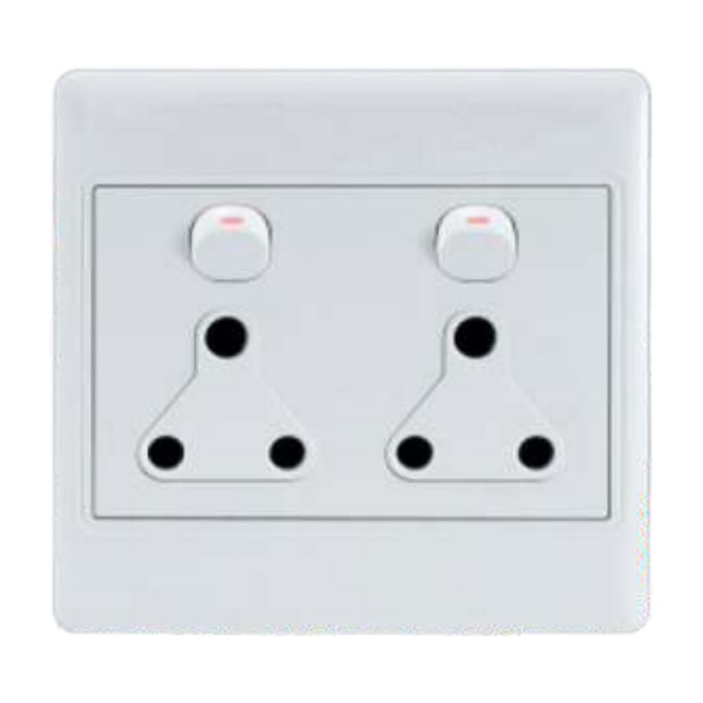 Ausma Wall Socket Double 4X4