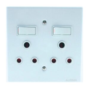Wall Socket Double + Cover