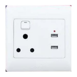 Ausma Wall Socket 1X3P+2Xusb