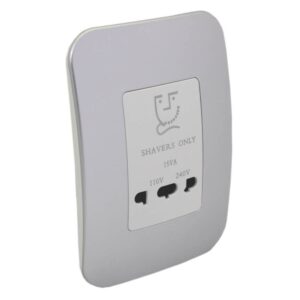 Veti Shaver Socket Sil/Wht
