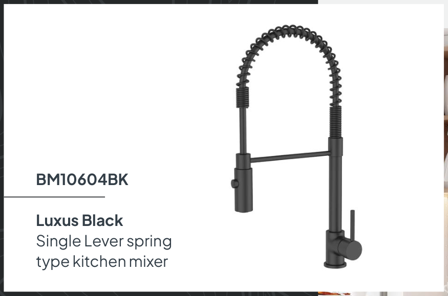 Blu Motion Sgl Lev Spring Tap Blk