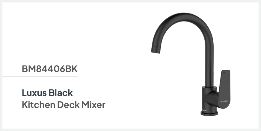 Luxus Sink Mixer Blk Deck