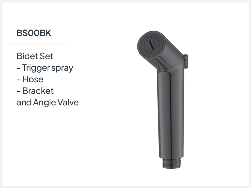 Bidet Spray Set Blk