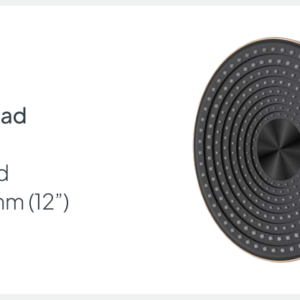 Shower Rose Rnd Rose/G 300X41Mm