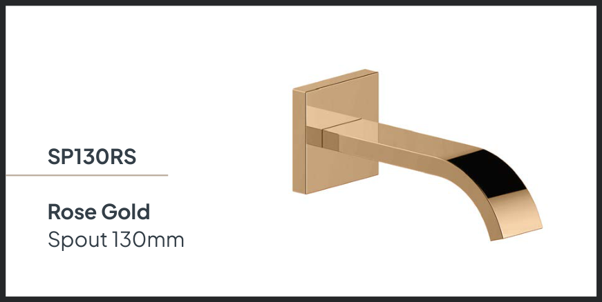 Eleganz Spout Rose Gold 130Mm